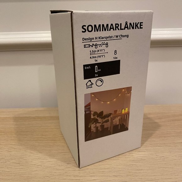 IKEA | Accents | New Ikea Sommarlnke Led String Light With 2 Lights ...